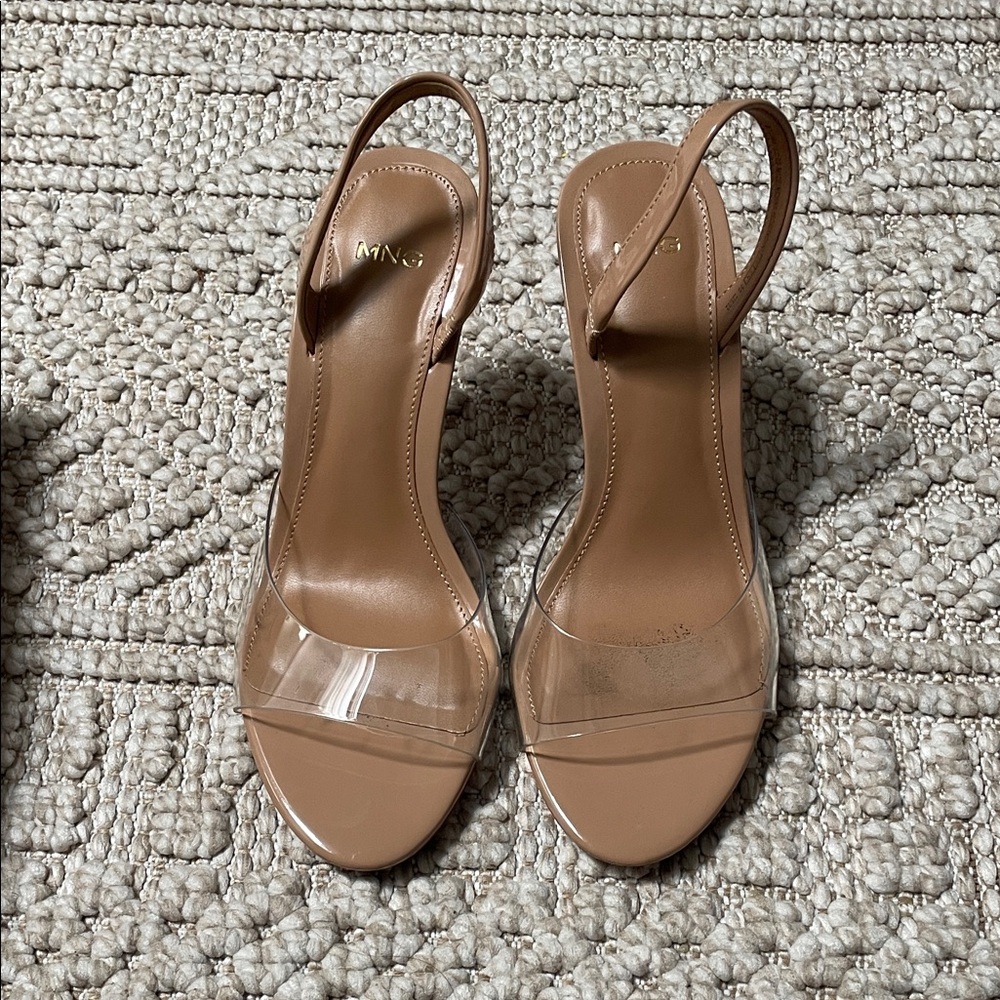 Mango Peeptoe Heels